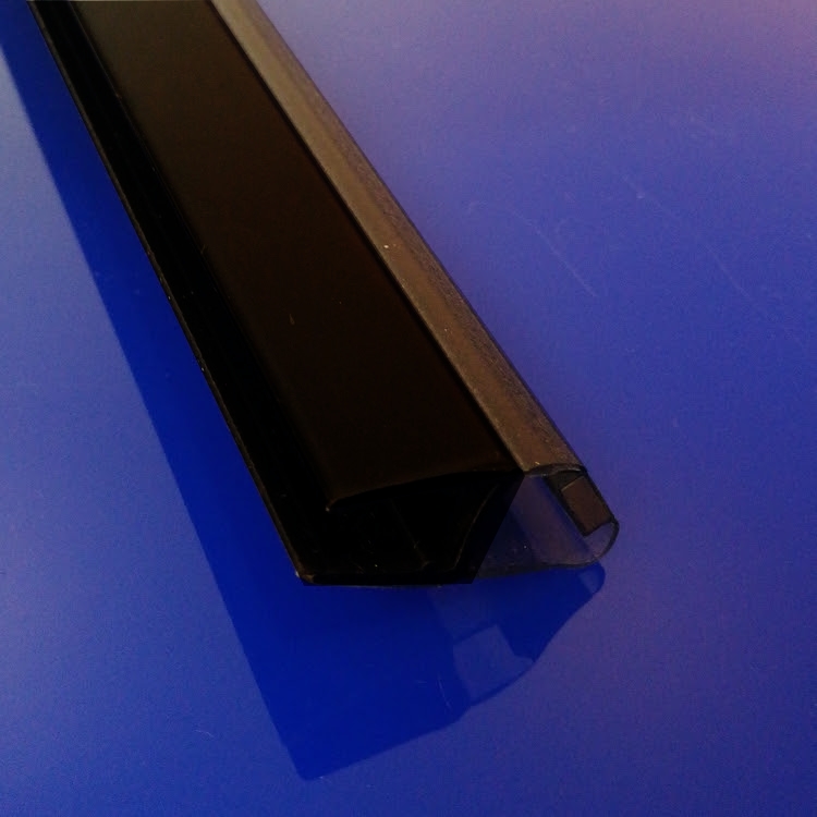 foto 4 Exa-Lent Universal DS682008 matt black shower profile magnet 45 degrees (set of 2 pieces) 200cm 8mm