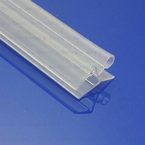 Afbeelding 2 Exa-Lent Universal monsterstukje doucherubber type DS13 - 2cm lengte en geschikt voor glasdikte 5mm - 1 flapje 1 rondje