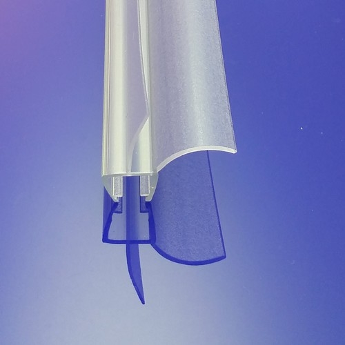 Afbeelding 3 Exa-Lent Universal DS2710010 helder doucheprofiel 2 lange flapjes 100cm - 10mm