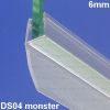Exa-Lent Universal monsterstukje doucherubber type DS04 - 2cm lengte en geschikt voor glasdikte 6mm - 1 flap