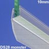 Exa-Lent Universal monsterstukje doucherubber type DS28 - 2cm lengte en geschikt voor glasdikte 10mm - 1 flap