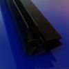 Exa-Lent Universal DS682006 mat zwart doucheprofiel magneet 45 graden (set van 2 stuks) 200cm 6mm