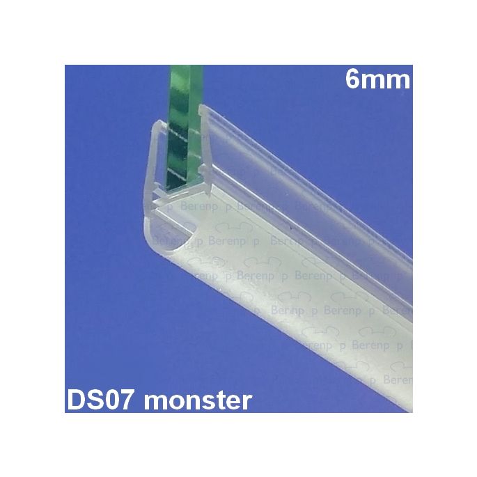 Exa-Lent Universal monsterstukje doucherubber type DS07 - 2cm lengte en geschikt voor glasdikte 6mm - 1 balgje van 7mm (bolletje)