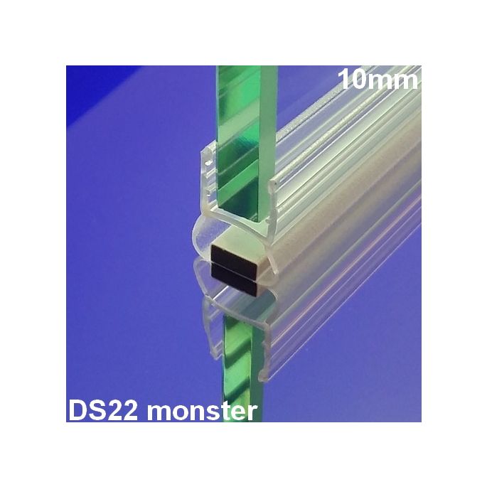 Exa-Lent Universal monsterstukje doucherubber type DS22 - 2cm lengte en geschikt voor glasdikte 10mm - magneet recht