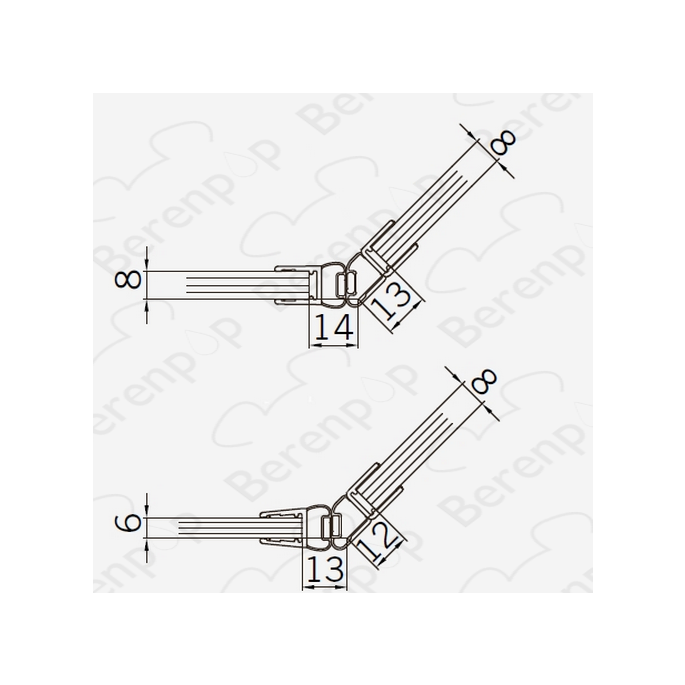 San4U Sealday SD055 magneetstrippenset 135 graden, 200cm, 6-8mm