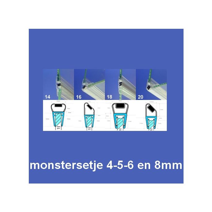 Exa-Lent Universal MON-M Monstersetje - magneetstrippen 4-5-6-8mm