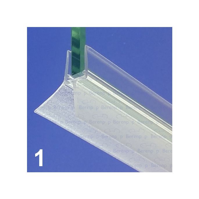 Exa-Lent Universal DS011005 - G05021100 helder doucheprofiel 2 flapjes 100cm - 5mm