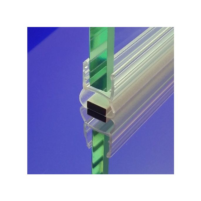 Exa-Lent Universal DS2220010 helder doucheprofiel magneet recht (set van 2 stuks) 200cm 10mm