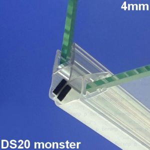 Exa-Lent Universal Probestück Duschgummi Typ DS20 - 2cm lang und geeignet für Glasstärke 4mm - Magnet 45 Grad