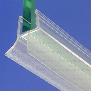 Exa-Lent Universal DS021008 - G08023100 helder doucheprofiel 2 flapjes 100cm - 8mm