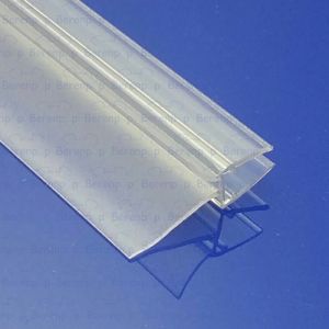 Exa-Lent Universal DS051008 - G08207100 helder doucheprofiel 1 flap 1 flapje 100cm - 8mm