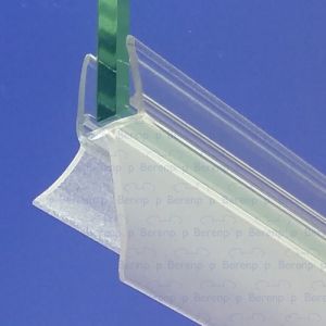 Exa-Lent Universal DS052008 - G08207200 helder doucheprofiel 1 flap 1 flapje 200cm - 8mm