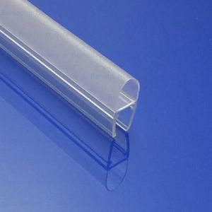 Exa-Lent Universal monsterstukje doucherubber type DS08 - 2cm lengte en geschikt voor glasdikte 8mm - 1 balgje van 12mm (bolletje)