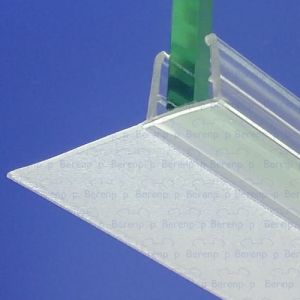 Exa-Lent Universal DS091008 - G08014100 helder doucheprofiel 1 flap horizontaal 100cm - 8mm