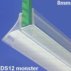 San4U ProfileDay monsterstukje doucherubber type DS12 - 2cm lengte en geschikt voor glasdikte 8mm - 3 flapjes