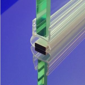 Exa-Lent Universal DS2220010 helder doucheprofiel magneet recht (set van 2 stuks) 200cm 10mm