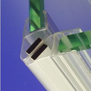 Exa-Lent Universal DS242008 helder doucheprofiel magneet 45 graden (set van 2 stuks) 200cm 8mm
