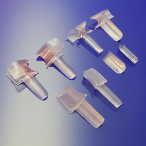 San4U ProfileDay DS121008 - SW1008 kwartrond helder doucheprofiel 3 flapjes 100cm - 8mm