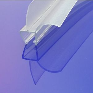 Exa-Lent Universal DS271008 helder doucheprofiel 2 lange flapjes 100cm - 8mm