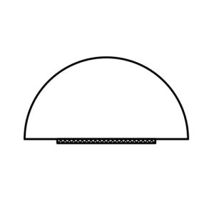 Exa-Lent Universal DS58100 dorpelprofiel 100cm, 10mm hoog, met plakstrip, transparant